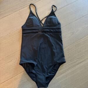 NWT Stella McCartney One Piece Black Swimsuit Size Small